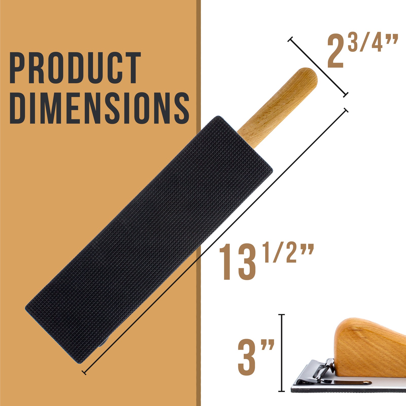 Wooden Handle Longboard Hand Sander For PSA Sandpaper 10-3/4" X 2-3/4" gallery