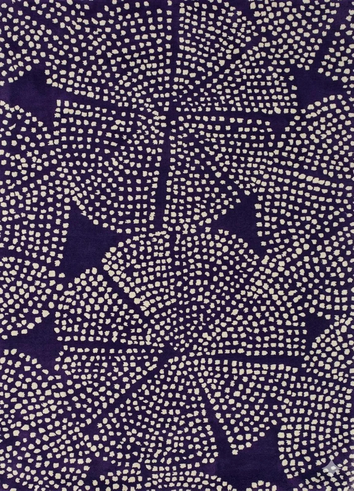 Hand Tufted Purple Abstract Dot Rug Modern Area Carpet Artistic Floor Decor Acce gallery