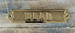 Solid Brass “Head” Door Sign – Nautical Wall Decor – Boat Cabin Bath