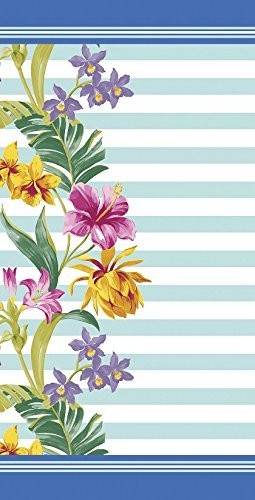 Floral & Stripes Velour Brazilian Beach Towel 30x60 Inches gallery