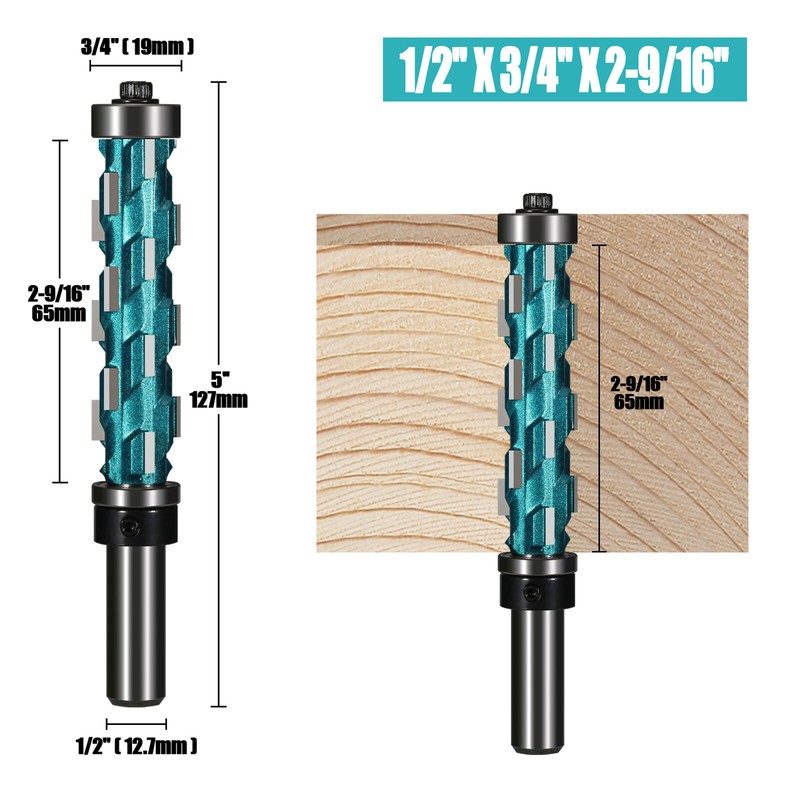Spiral Flush Trim Router Bits Double Bearing Woodworking Mill Cutter 1/2'' Shank gallery
