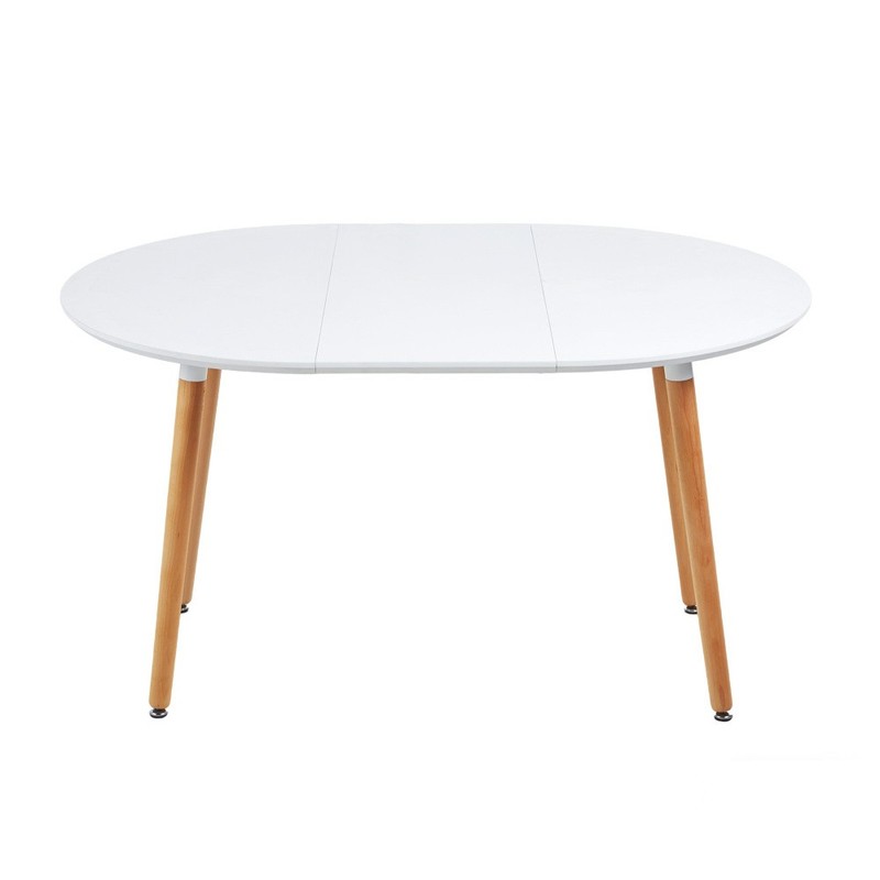 Extensible tableDINING TABLEOFFICE TABLECOFFEE TABLEwood leg100/140/180x100x75cm gallery
