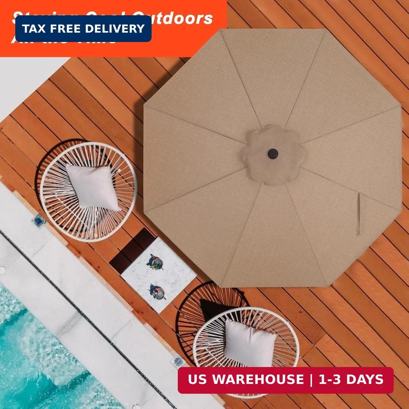 ABCCANOPY OLEFIN® 5-Year Non Fading 9FT Patio Umbrella Replacement Canopy Only ( gallery
