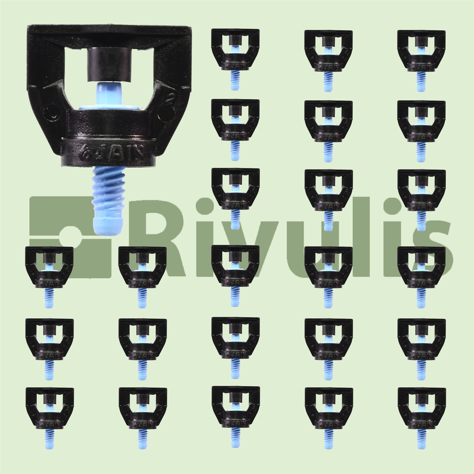 25 Rivulis Jain Jets Drip Micro Spray Emitters Notch Pattern 15–21 feet  U-40 gallery