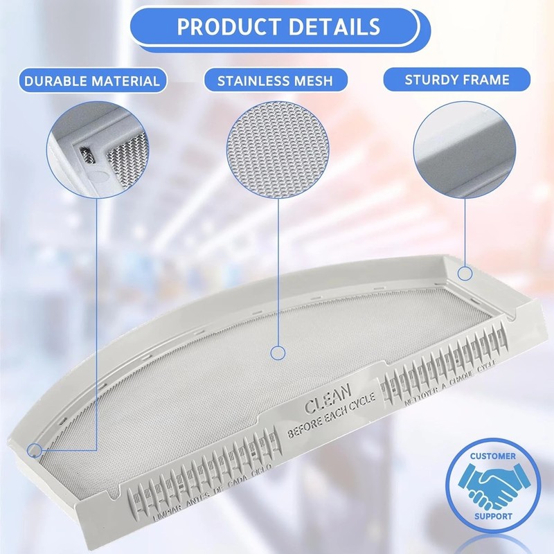 WE03X23881 Dryer Lint Screen Replacement for GE, Lint Trap Filter gallery