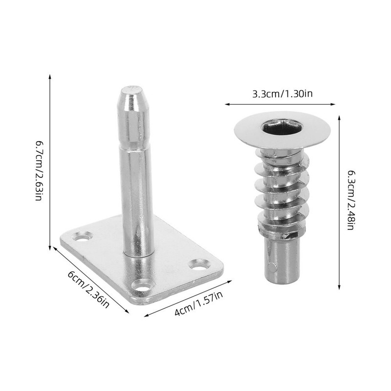 4Sets Sofa Headrest Lift Hinge Screw with Adjustable Angle Gear for Home Sofas gallery