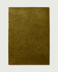 Hand Tufted Wool Area Rug | Solid Olive Green, Nordic Knots Home Decor 8×12