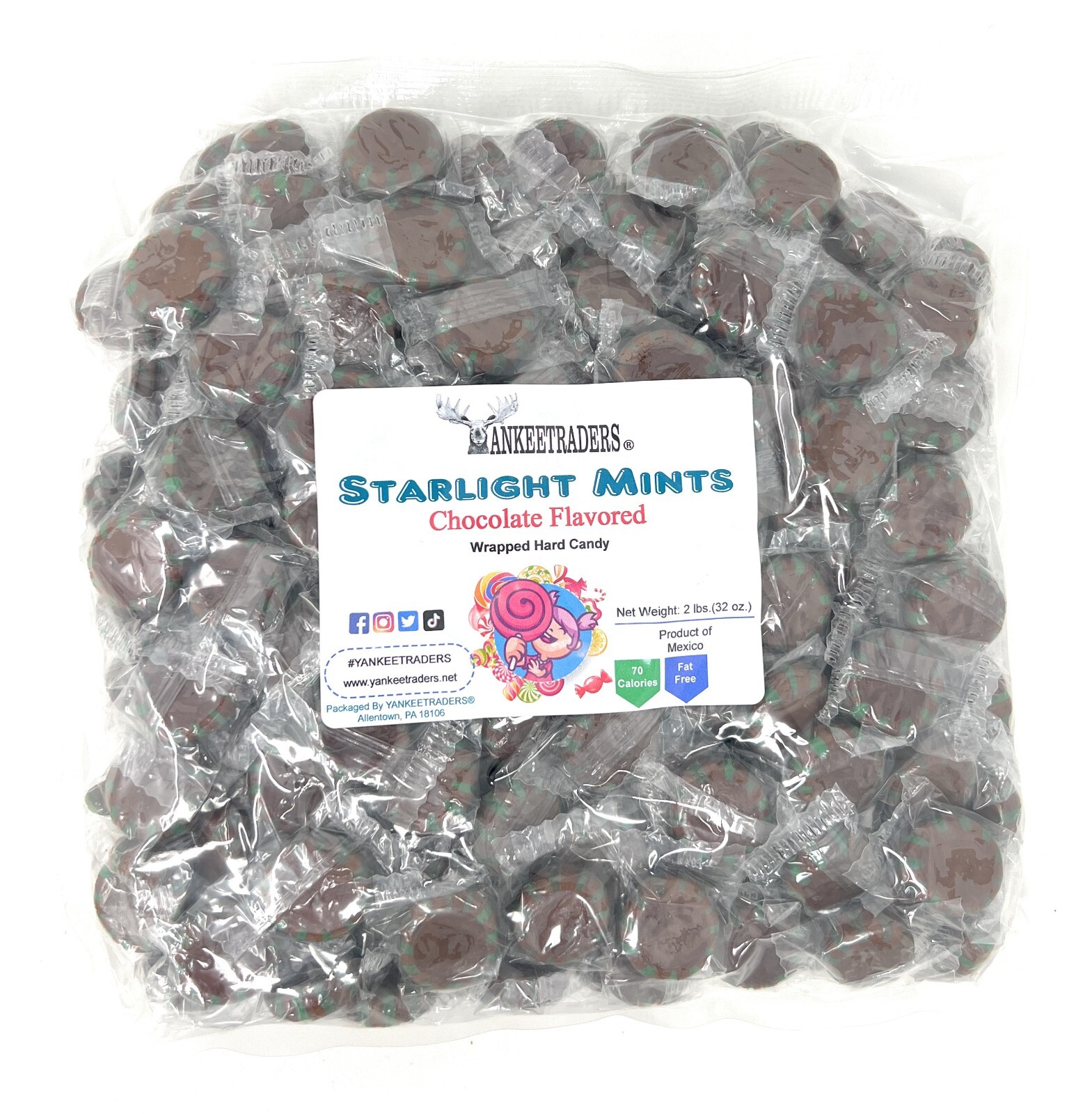 Chocolate Starlight Mints, 2 lbs. ~ YANKEETRADERS® ~ FREE SHIPPING gallery