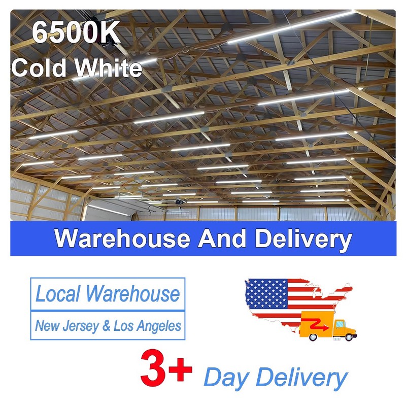 25 Pack Linkable Shop Ceiling Light 72W V-Shape 4Ft Led Shop Light 7200Lm Clear gallery
