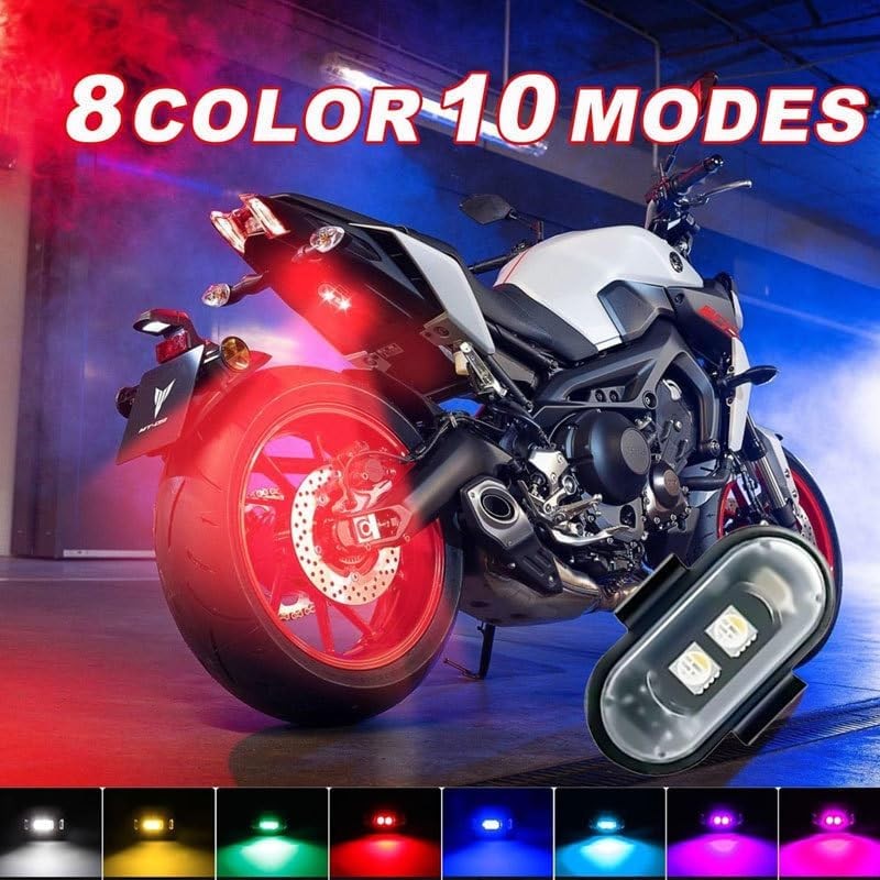 Wireless Magnetic Strobe LED Lights with Remote Control,8 Colors Waterproof gallery