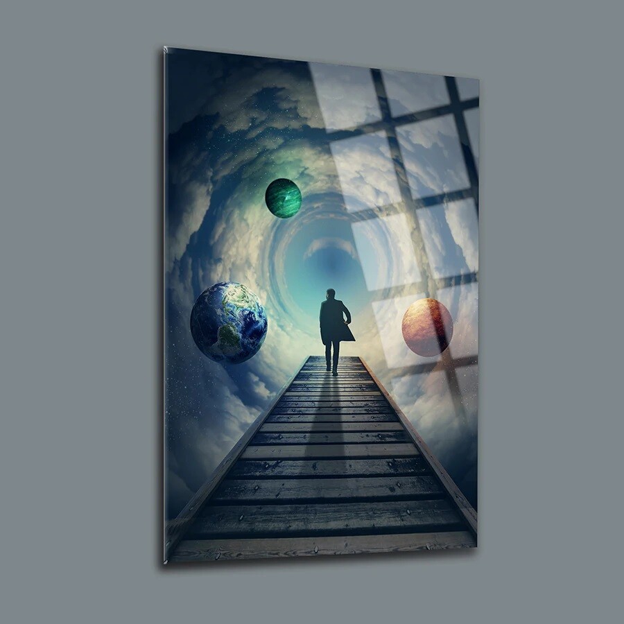 Infinity Glass Wall Art, Easy Installation, Fade Proof Home Decor Wall Art gallery