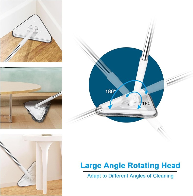 Ceiling Mop Ceiling Cleaner Wall Cleaner w/ Long Handle 92in and 6 Chenille Pads gallery