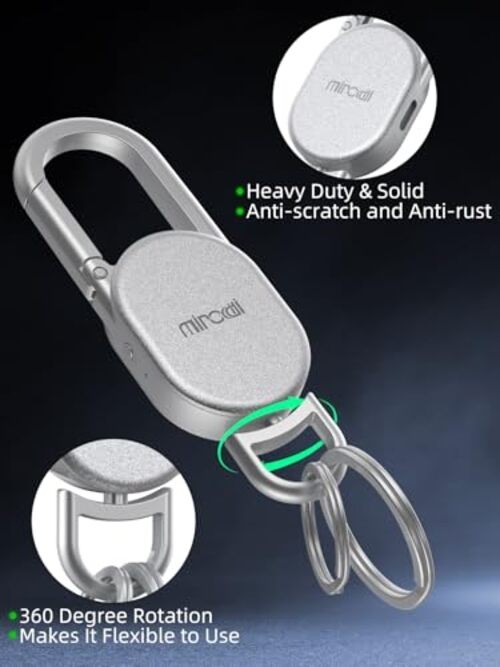 Keychain Tracker, Keys Finder Works Compatible with Find My App (iOS Silver gallery