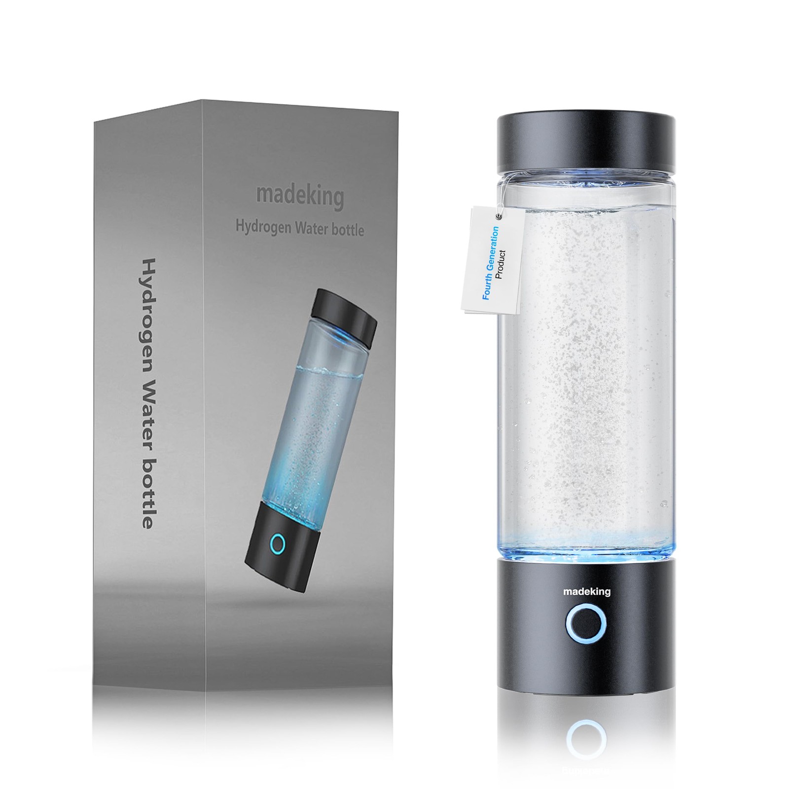 Hydrogen Water Generator Bottle - 400ml Rechargeable Ionizer, Portable Hydrog... gallery