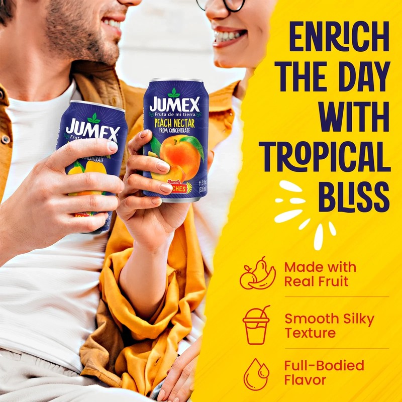 Jumex Mango Nectar Juice & Peach Nectar Juice, 11.3 fl oz, 12 pack gallery