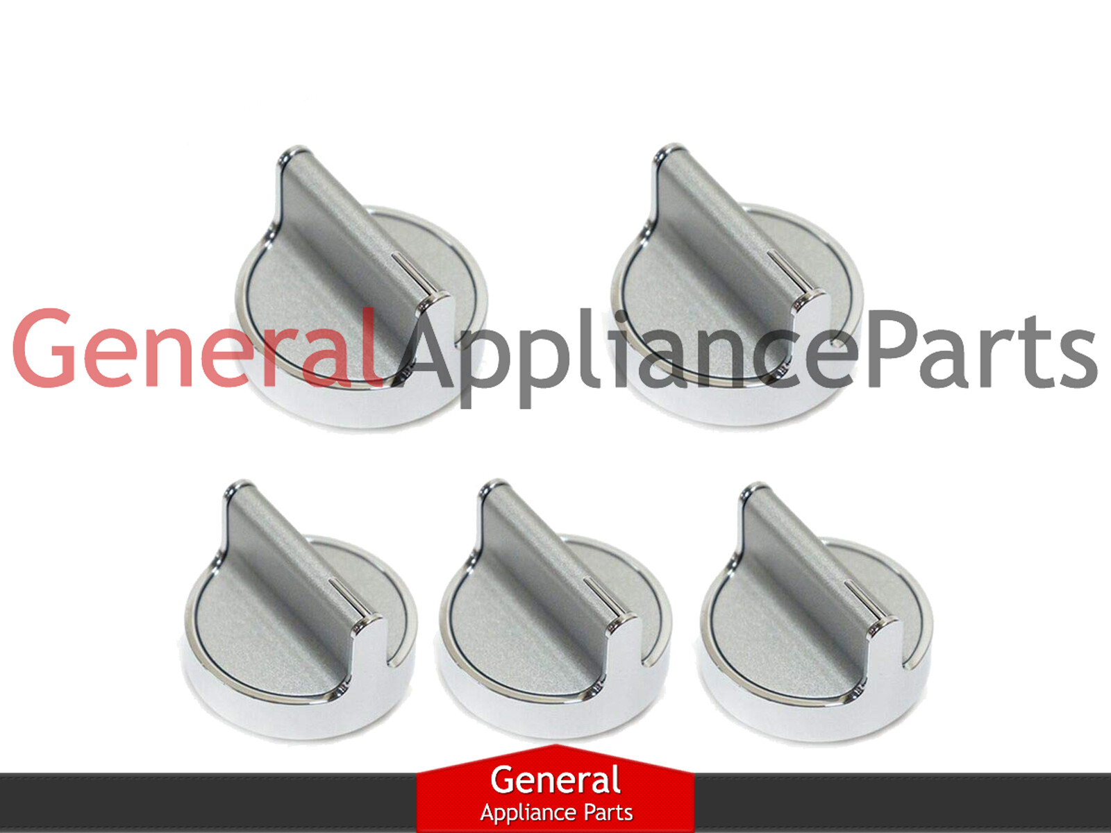 Stove Oven Burner Control Knob (5 Pack) Replaces Whirlpool # W10698166 W10594481 gallery