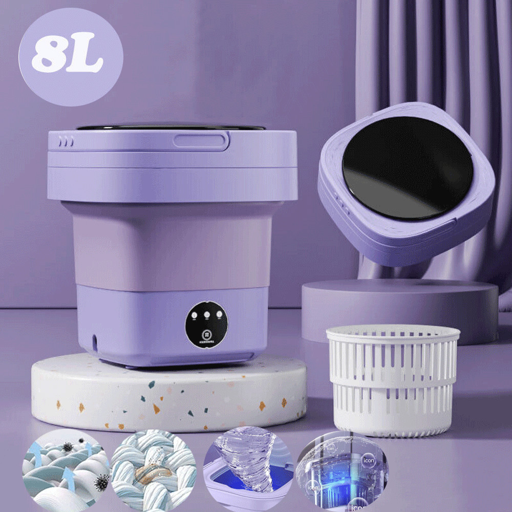 Portable Washing Machine Mini Washer Foldable Washer and Spin Dryer Small Travel gallery