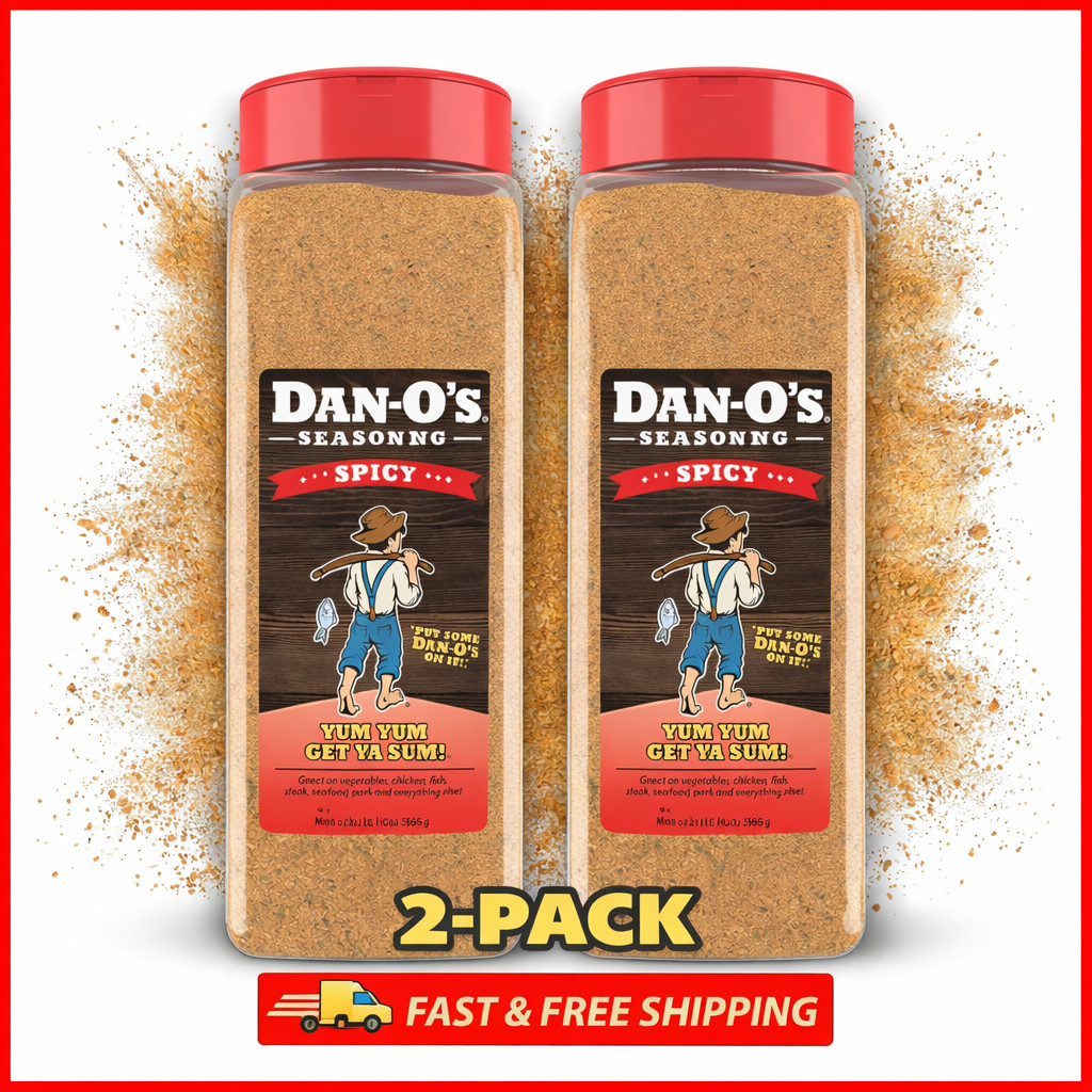 2-Pack Spicy Dan-O's Original Seasoning Low Sodium No MSG (20 oz) Dry Rub gallery