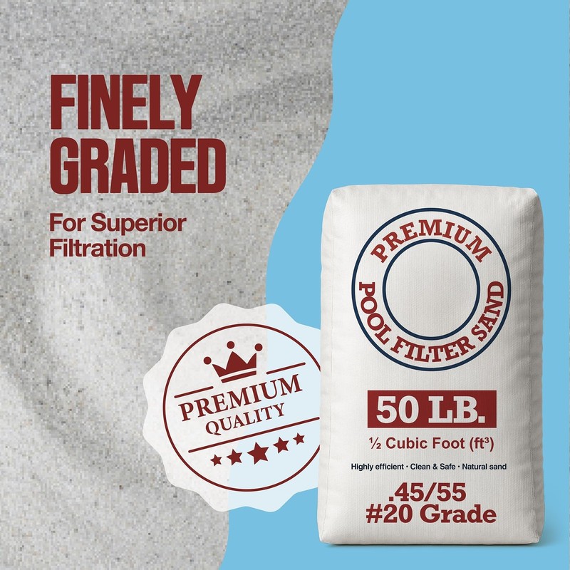 Play22 20 Grade Pool Filter Sand - Pool Sand, 50 Pound Bag Silica Sand for Po... gallery