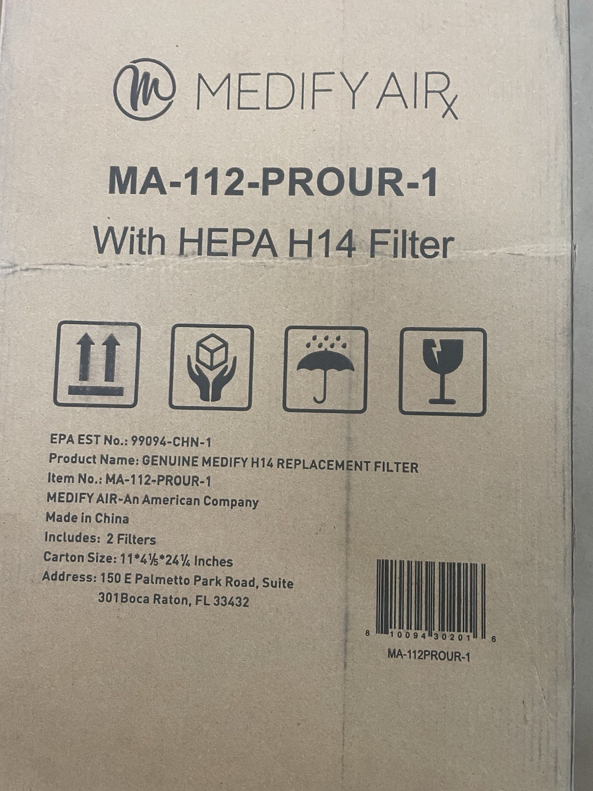 GENUINE Medify Air MA-PRO H14 Filter Set 2 Pack NEW gallery