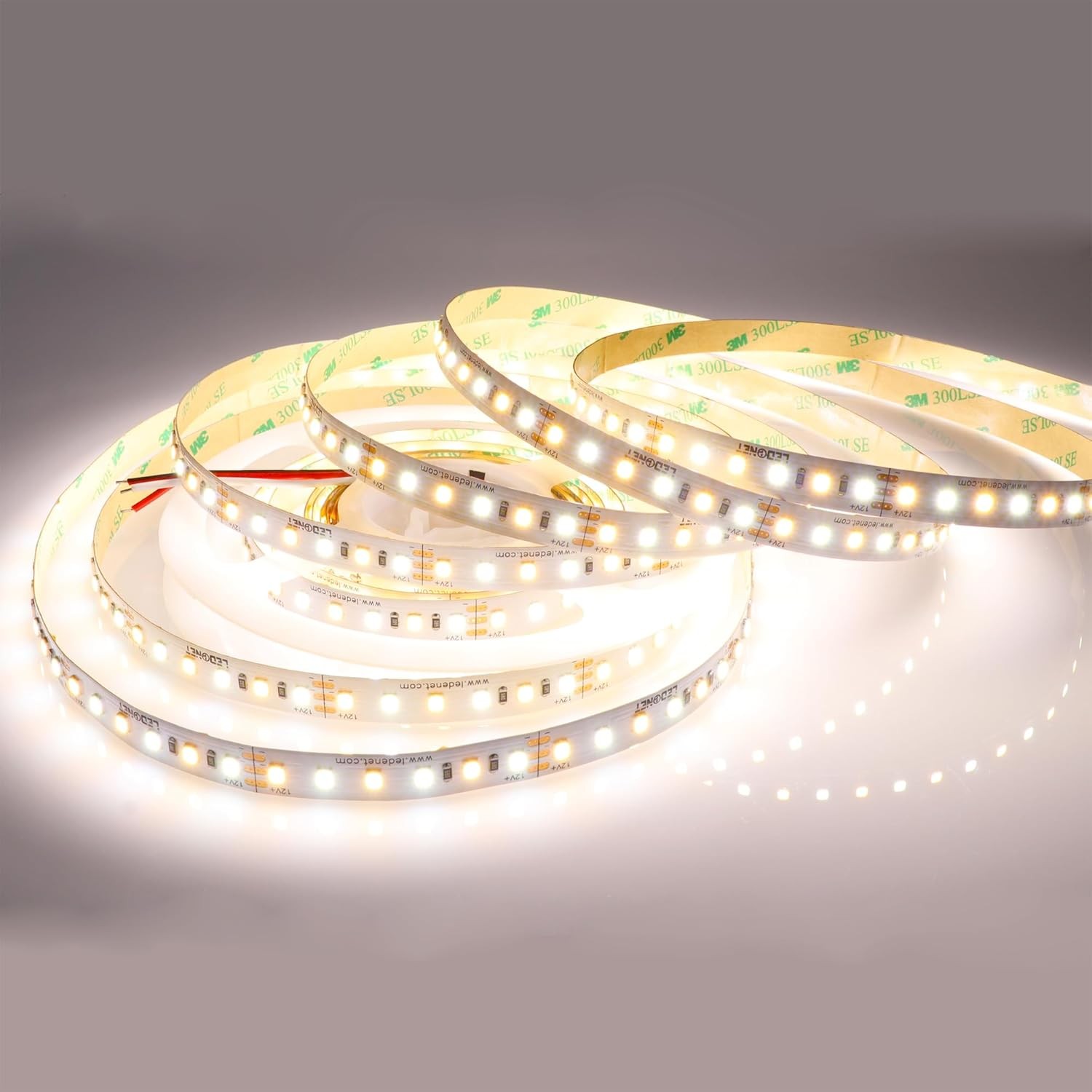CCT Tunable White LED Strip Lights 16.4ft DC 12V 600 LEDs Super Bright Lighting gallery