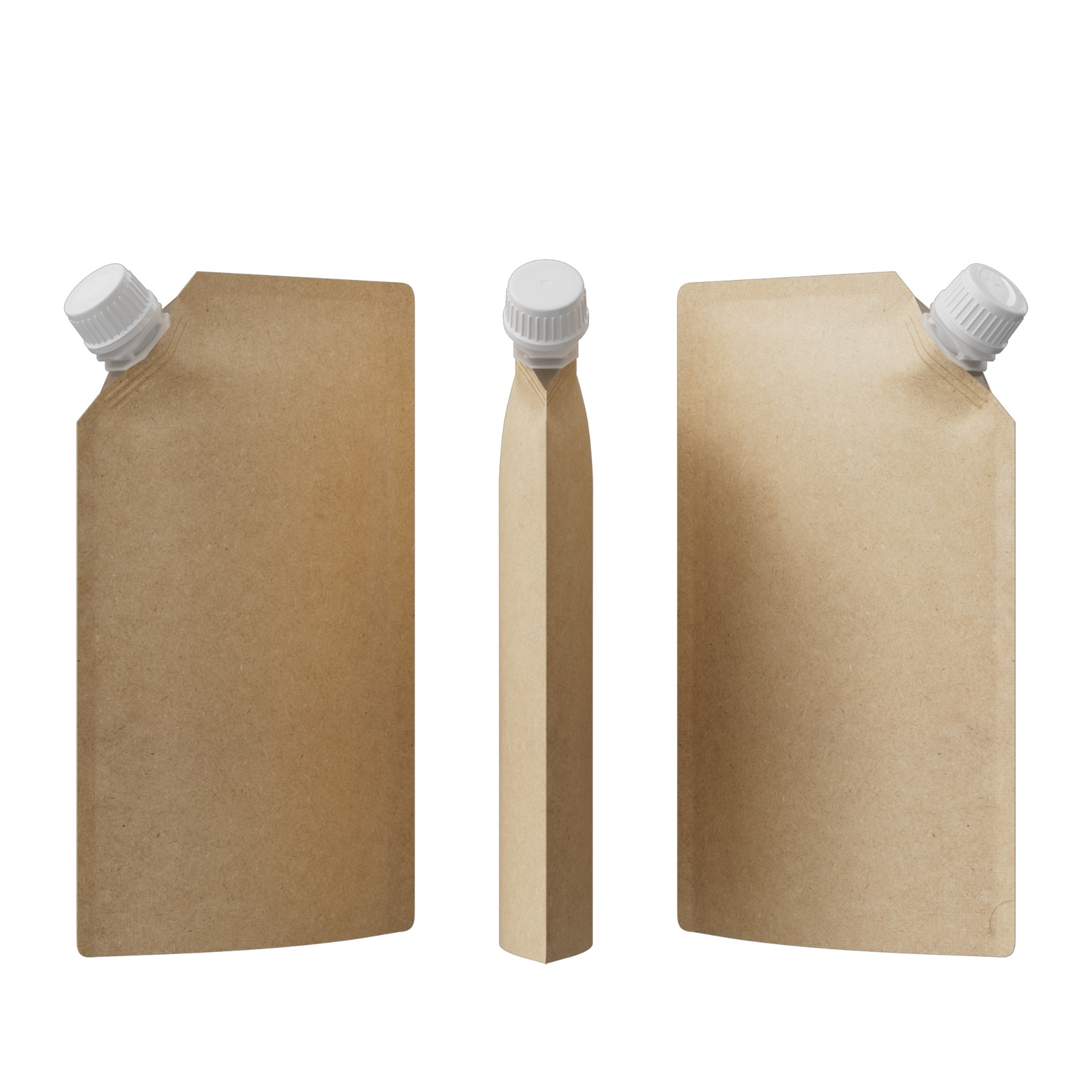 Bulk Brown Kraft Corner Pouring Wide Mouth Twist Cap for Concealing Beverage gallery