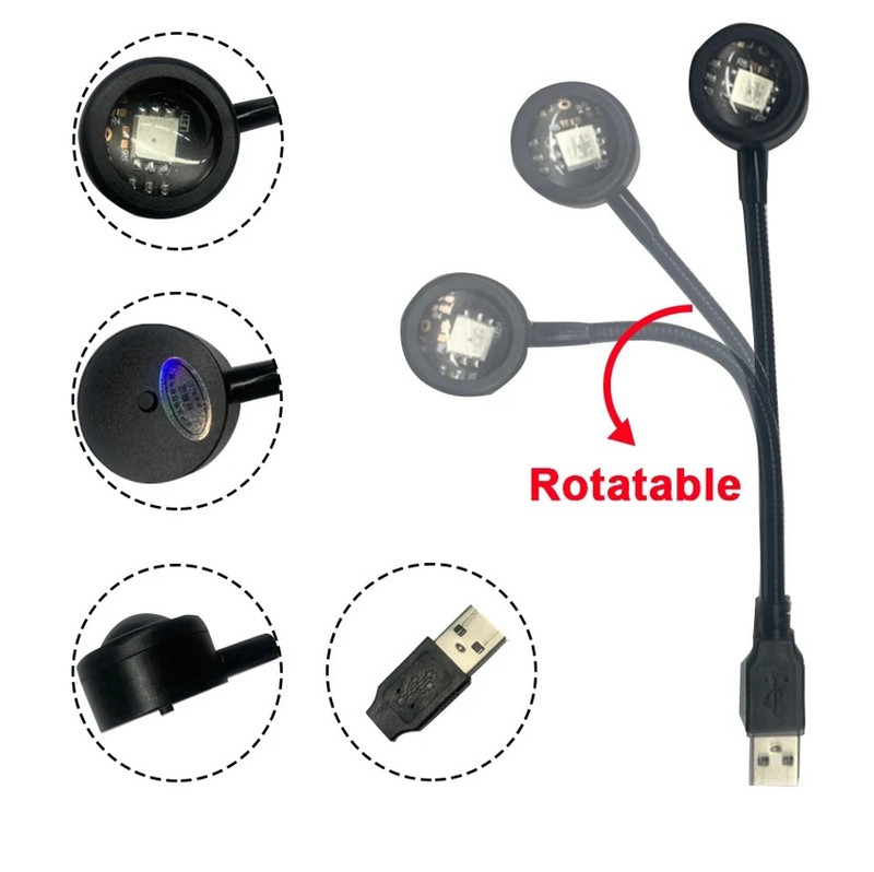1pc USB LED Sunset Projector Lamp Plug Play Atmosphere Night Light Decor LED gallery