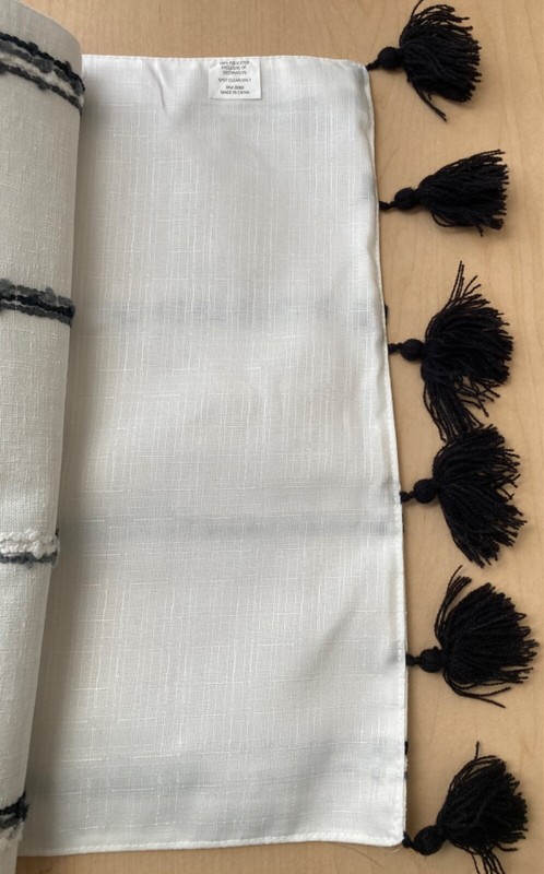 NEW Dip Table Runner ~ 14” x 72” ~ Choice Of Black / Gray ~ Beige / Off White ~ gallery