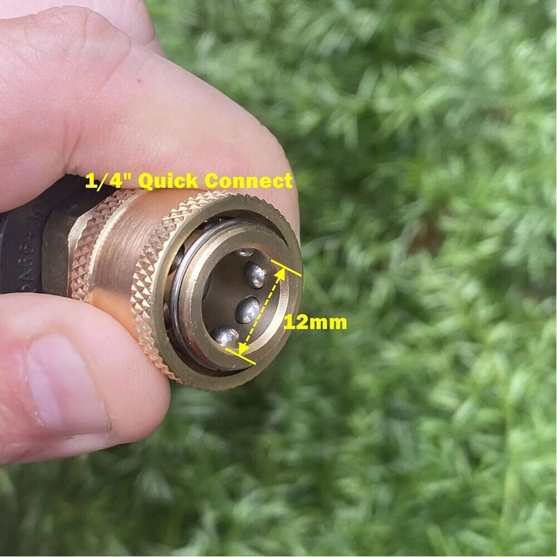 1/4'' Quick Hose Adapter Connector Foam Nozzle High Pressure Washer gallery