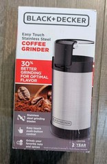 Black & Decker Easy Touch Coffee Grinder w/Stainless Steel Grinding Blades NIB
