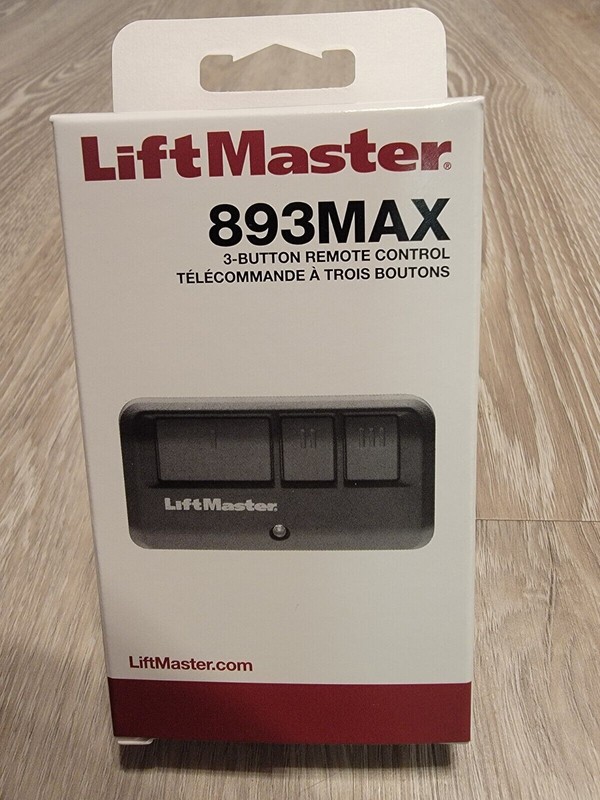 893MAX 3 Button Liftmaster Visor Remote Control Garage Door Opener gallery
