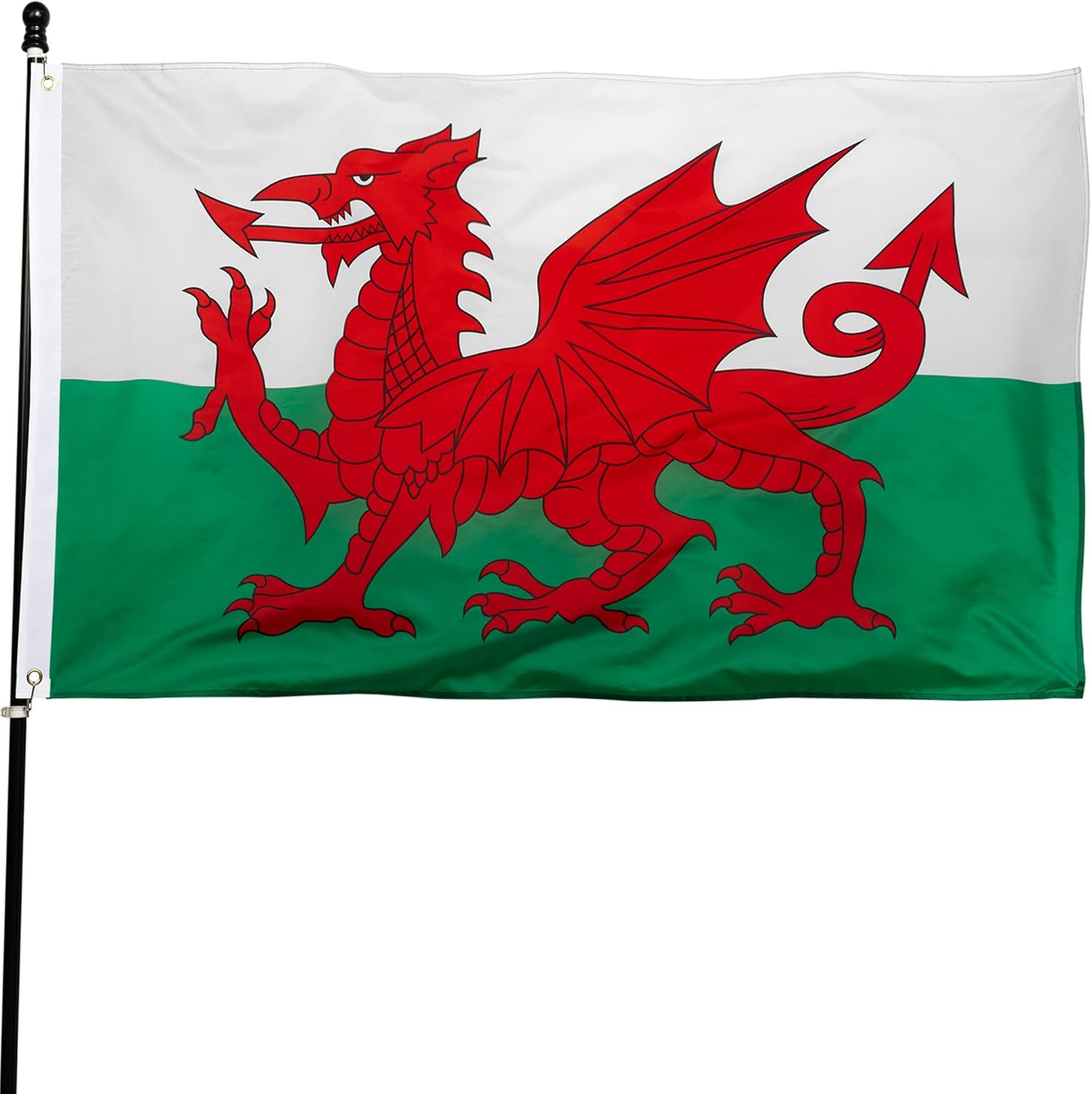 DANF Wales Flag 3X5 Ft Thick Polyester, Fade Resistant, Brass Grommets, Canvas H gallery