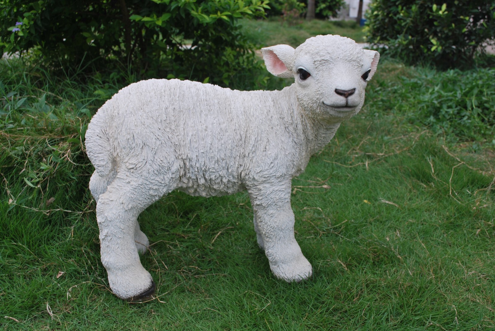 Standing Lamb Life Size Garden Statue Decoration Farm Home Decor In/Outdoor gallery
