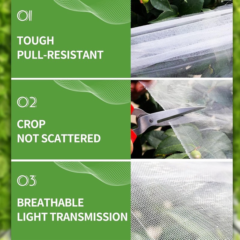 10 x 20ft Mosquito Garden Bug Insect Netting Barrier Bird Net Plant Protect Mesh gallery