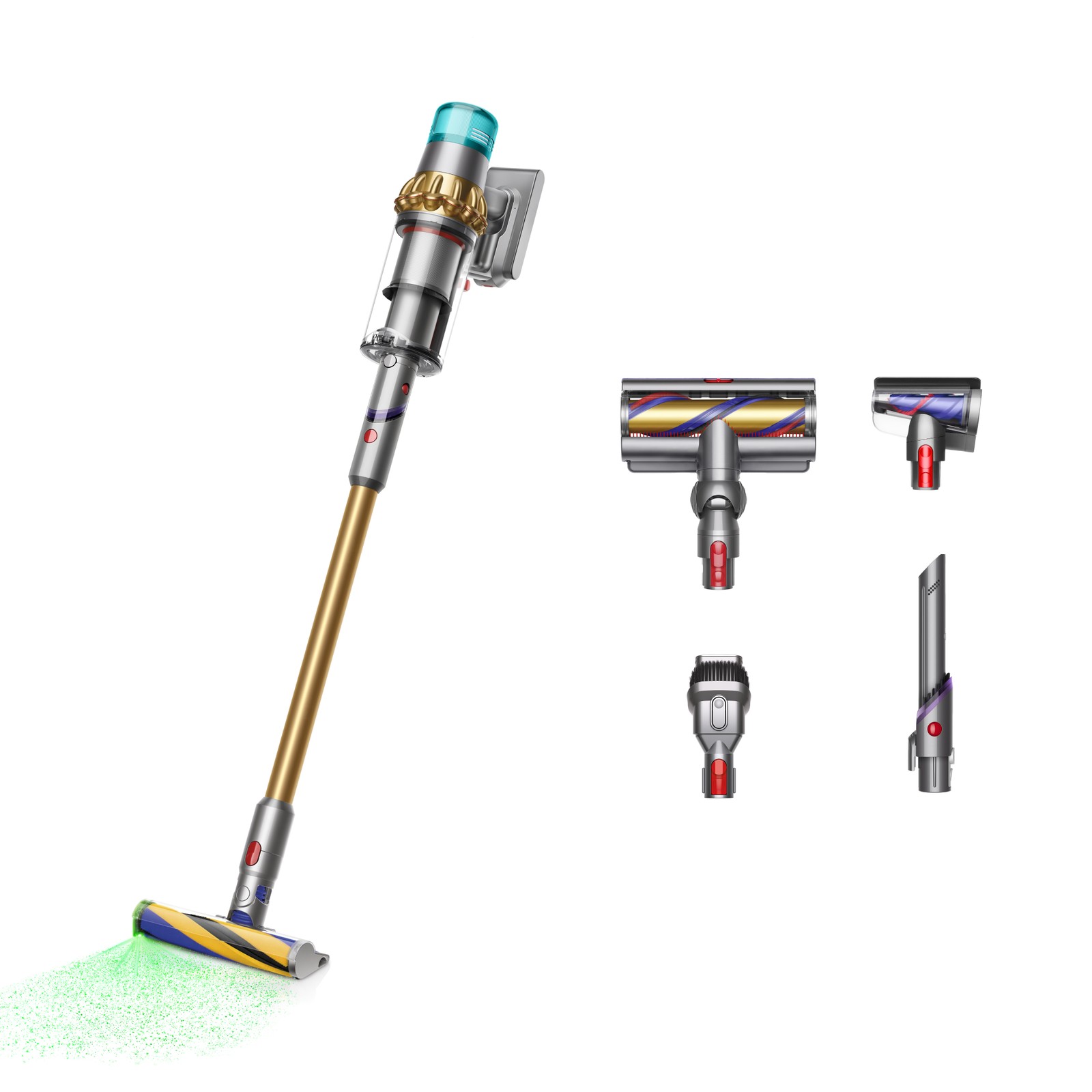 Dyson V15 Detect Absolute Cordless Vacuum | Iron/Gold | Refurbished gallery