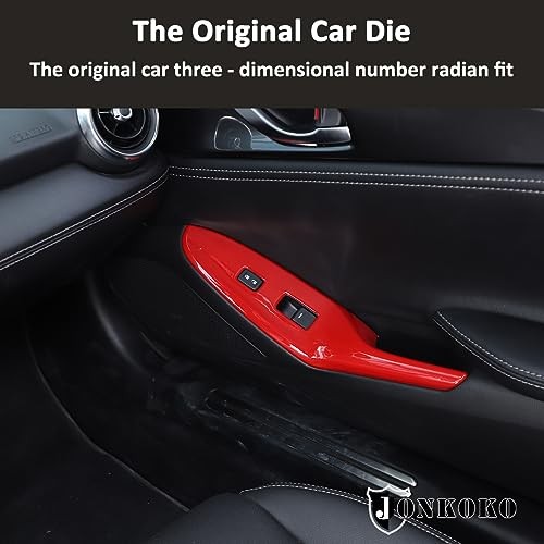 Car Door Window Glasses Lifter Button Decoration For Mazda MX-5 ND 2015-2023 gallery