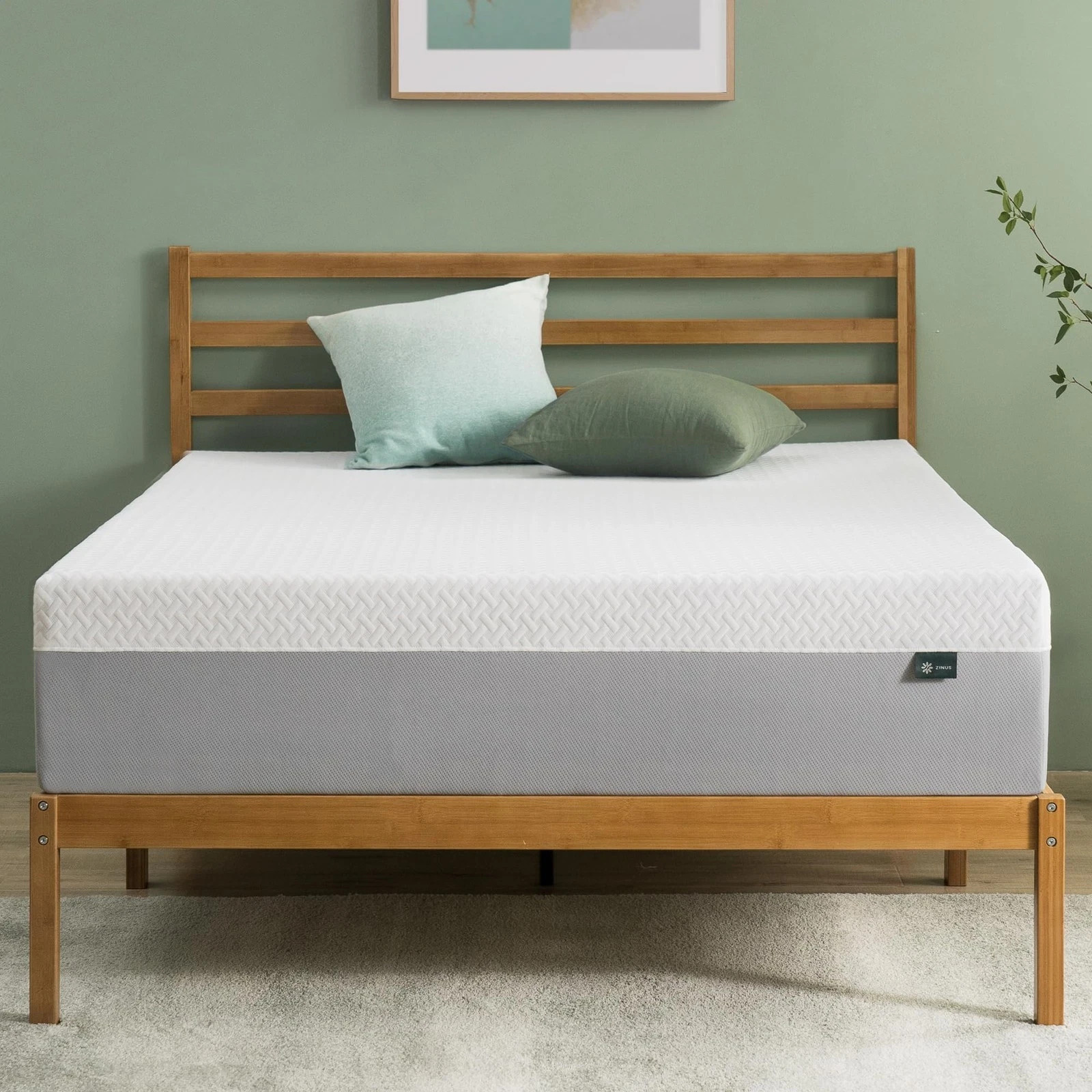 Zinus Queen 12 Inch Green Tea Essential Memory Foam Mattress New Model gallery
