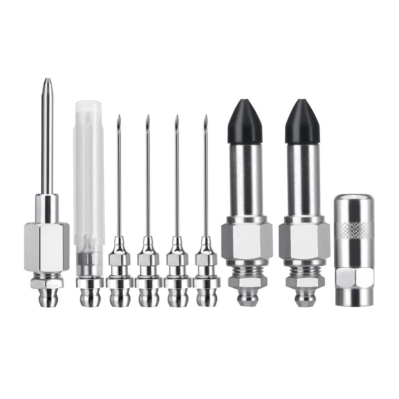9Pcs Grease Needle Nozzle Kit for Precision Lubrication Maintenance with Adapter gallery