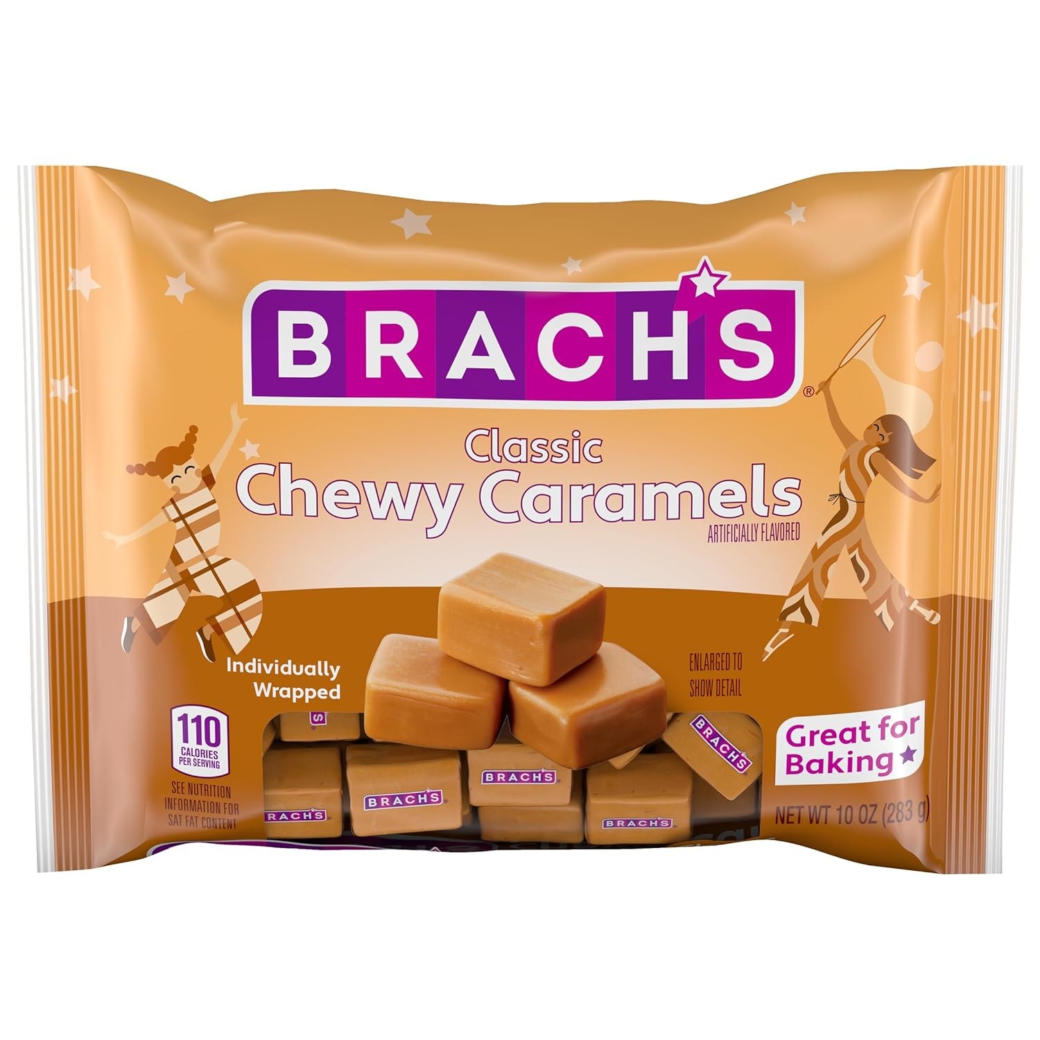 Brach’s Milk Maid Caramels, Individually Wrapped Candy, 10oz Bag gallery