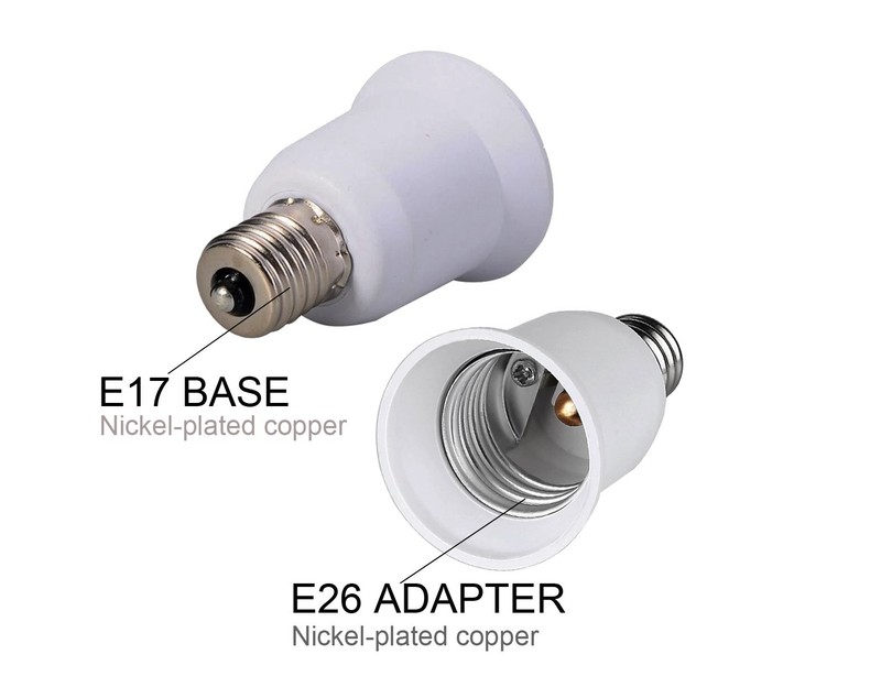 (6-PACK) SpiritLED E17 to E26 / E27 Socket Adapter,Intermediate base E17 to gallery
