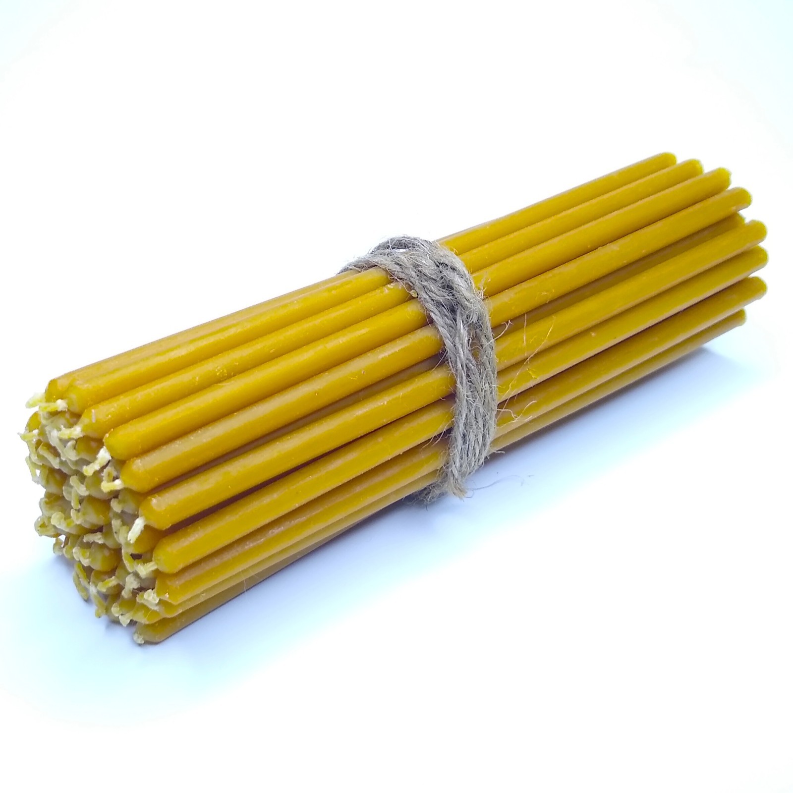 Natural 100% Genuine Beeswax Taper Candles 50 Count 6.5" Natural Honey Scent gallery