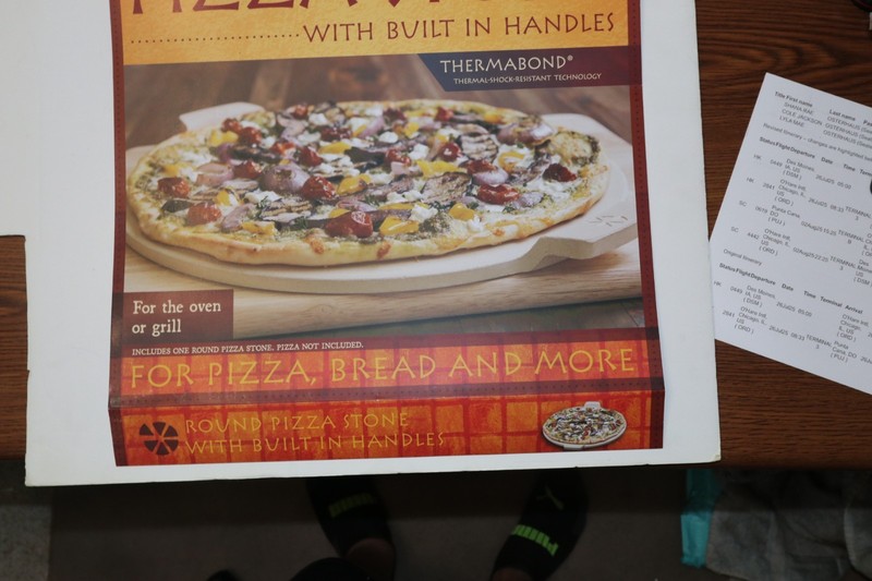 PIZZACRAFT 14.5" Round ThermaBond™ Pizza Stone w/Handles - Oven/Grill - PC0104 gallery