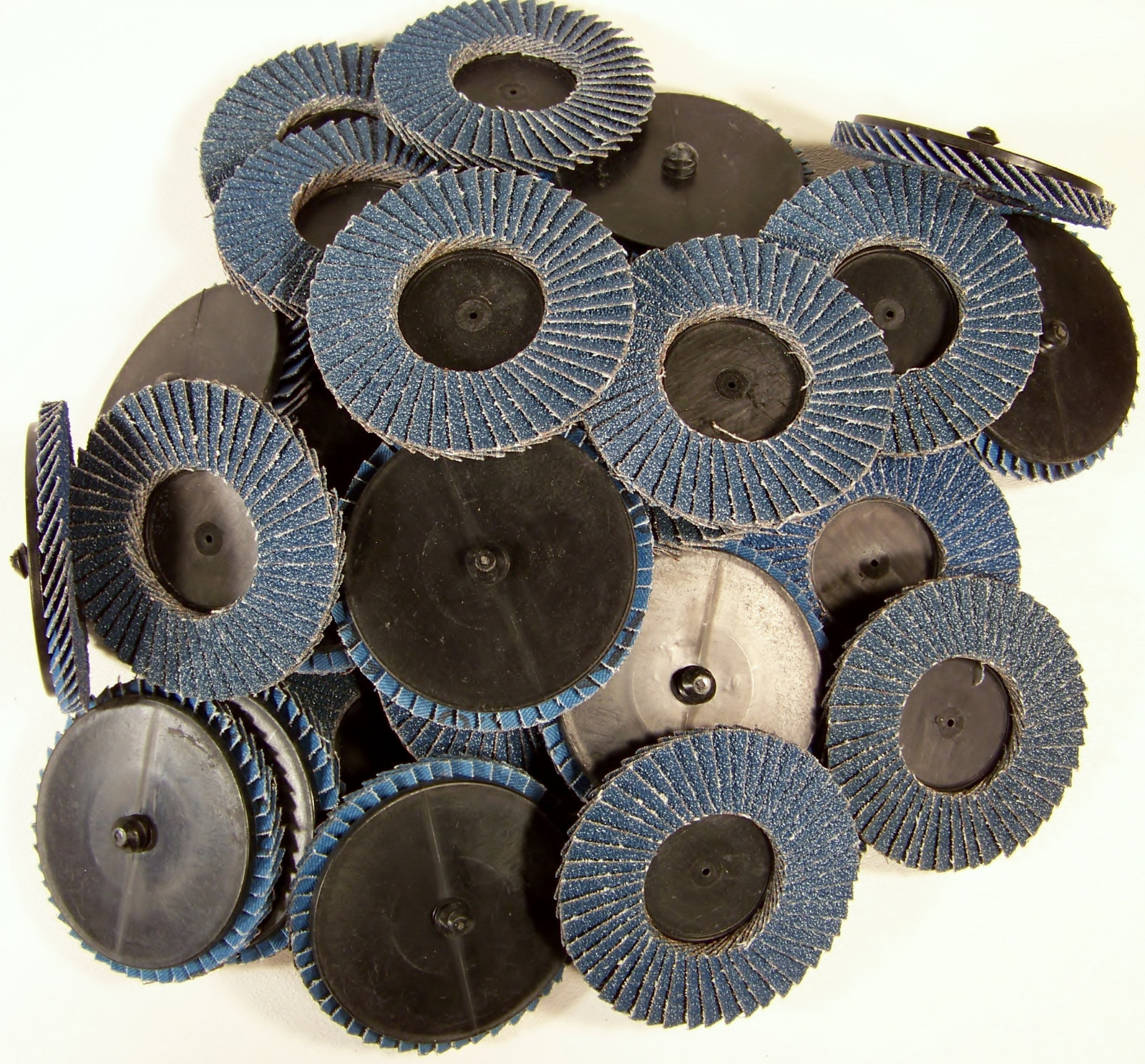 30pc 3" Inch 60 Grit Flap Sanding Disc Wheels Type R Threaded Twist Lock Roll gallery
