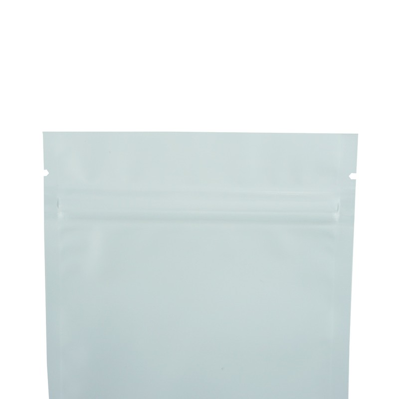 White Poly Plastic Zipper Bags with Window Candy Packaging Bags Heat Sealing gallery