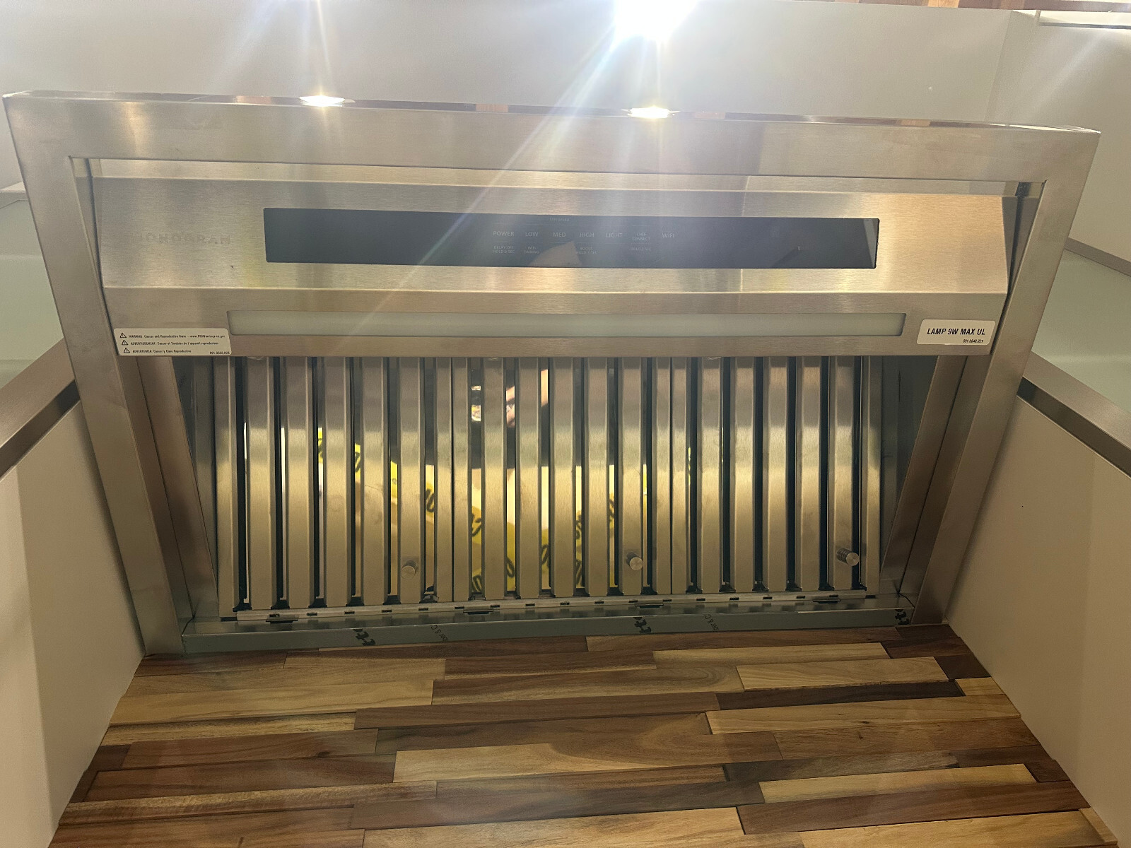 Monogram 36" Professional Wall Mount Smart Range Hood - ZVW1360SPSS gallery