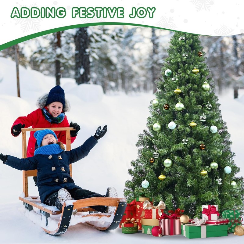 9Ft Artificial Christmas Tree Holiday Season With 1910 Branch Tips W/Stand Unlit gallery