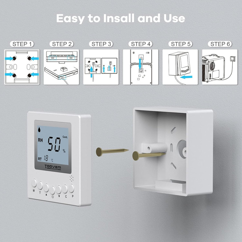 Baseaire Dehumidifier Remote Controller for Digital Humidity, Temperature, Adapt gallery