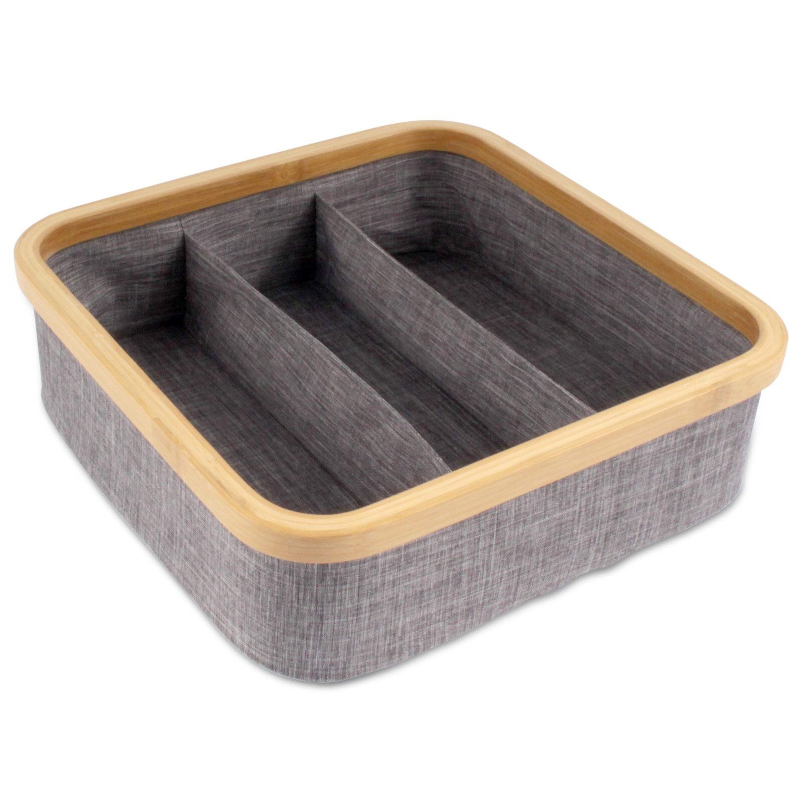 BambooMN Dresser Drawer Organizer, Bamboo gallery