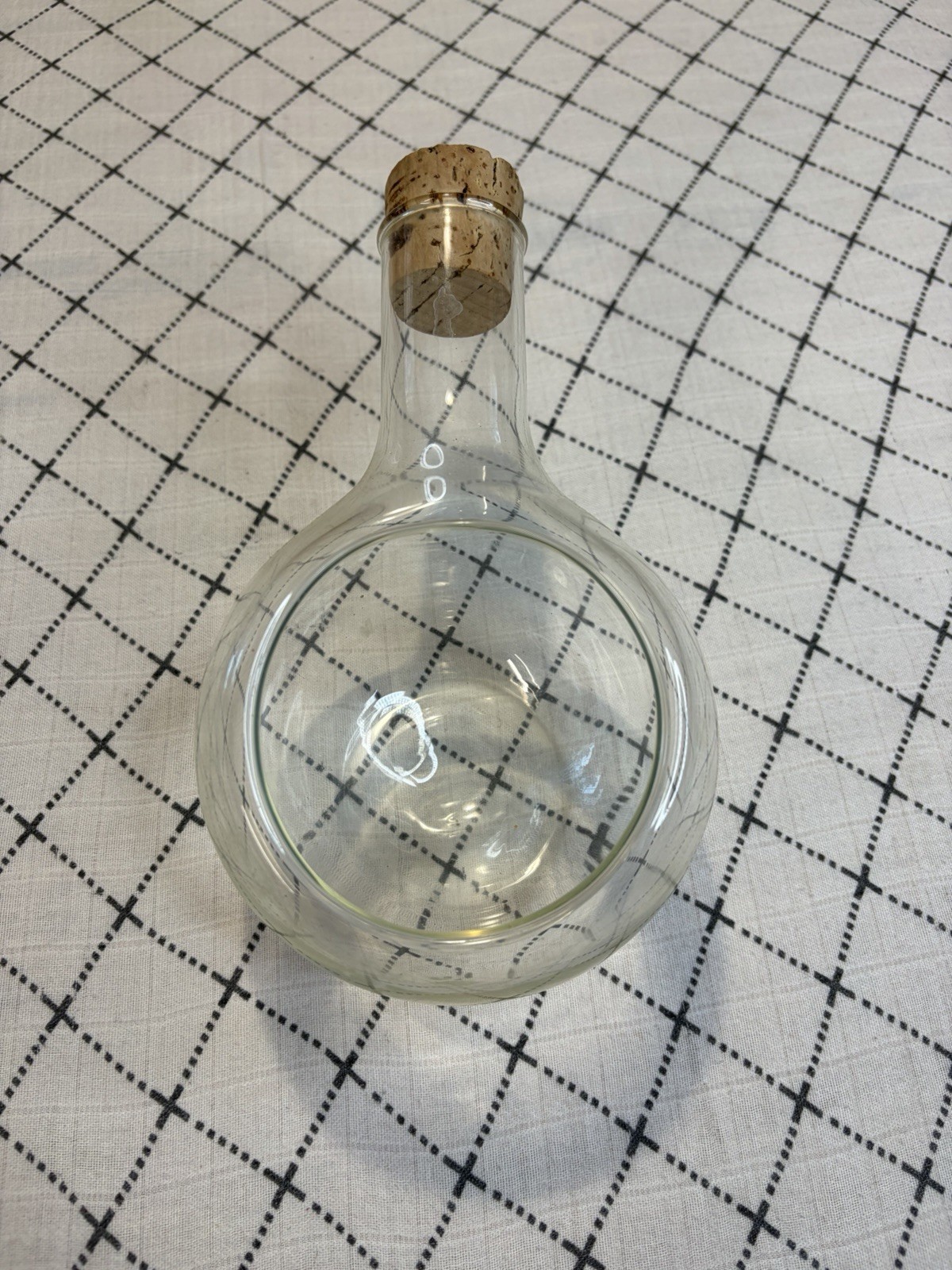 Clear Glass Tilted Terrarium Bottle gallery