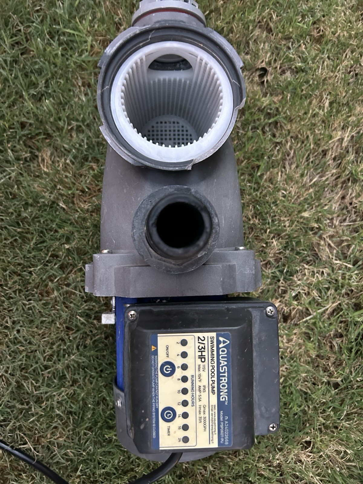 AquaStrong Swimming Pool Pump 2/3HP For In/Above Ground Pool PSP060T-PU New gallery